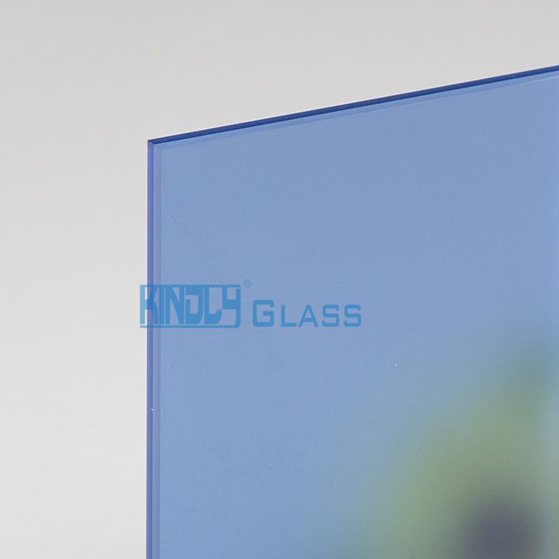 Vidrio grabado al ácido azul oscuro sin huella digital 4-8 mm